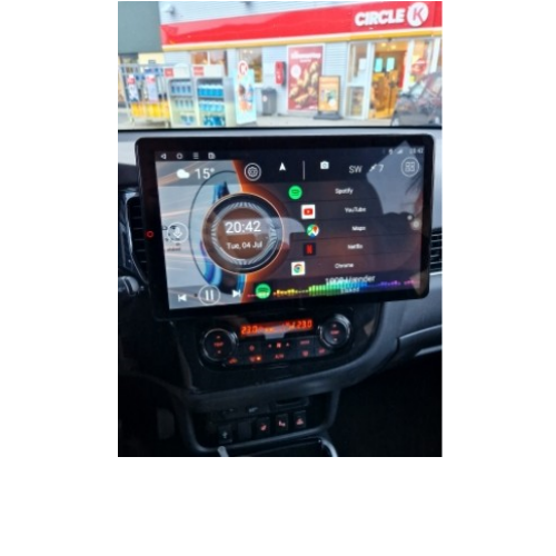 From Customer Review:13.6 Inch Universal Motorized Ratating Screen Head Unit--5 Stars