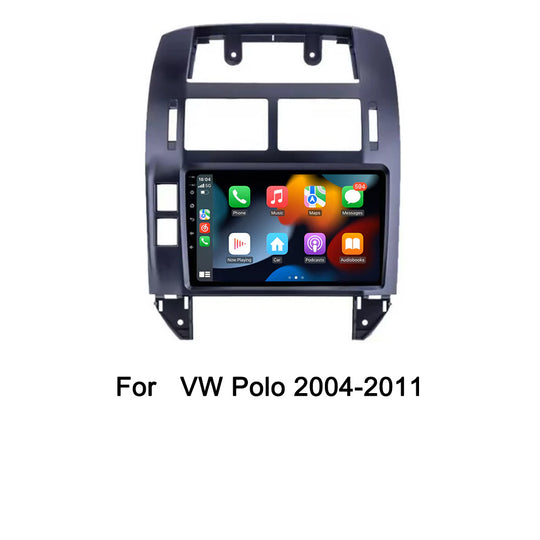 Aŭta Radio Por Volkswagen VW Polo 2004-2011 Plurmedia Ludilo CarPlay Android Aŭtomata GPS-Navigado Stereo