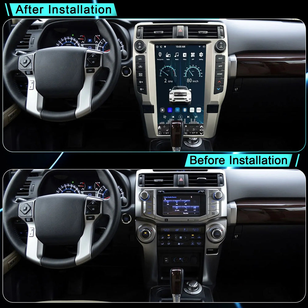 KSPIV 17 Inch Car Radio For Toyota 4Runner 2009-2024 GPS Navigation Carplay Android Auto Headunit