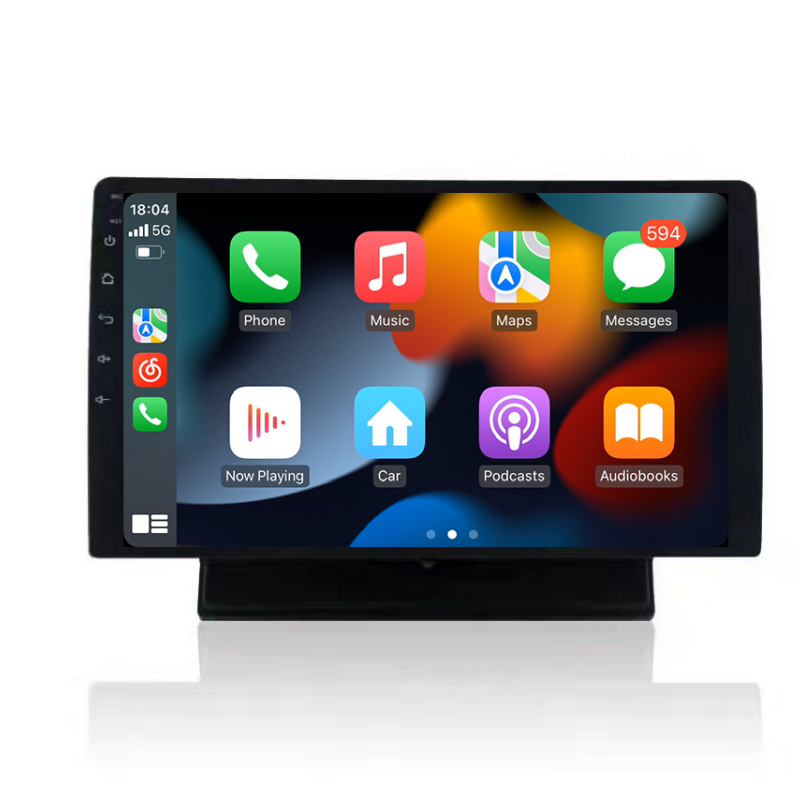 Android10 Universala 1Din Manlibro-Rotacia Aŭta Multimedia Player Stereo 4G/WIFI 10.2 Cola Tuŝekrano Carplay Radio GPS Navigado