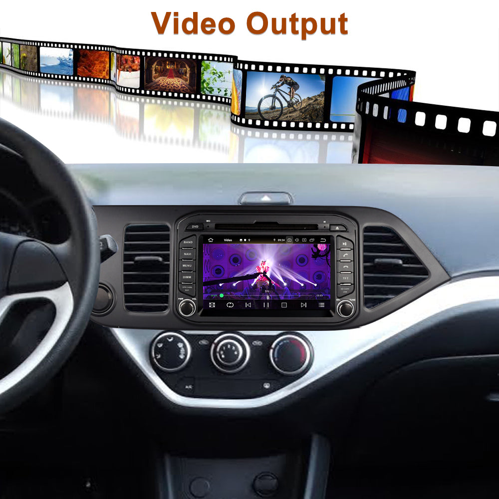 Android Car Radio For KIA Picanto Morning 2011- 2016 Multimedia Video Player GPS Navigation 4G Wireless Auto & Carplay Headunit