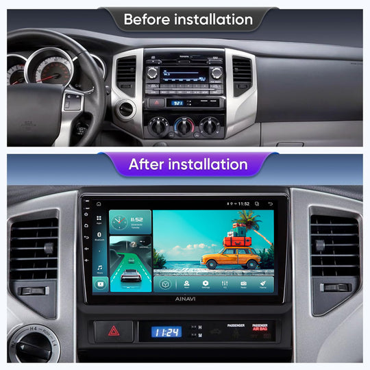 KSPIV 9-inch Touch Screen Android Radio for Toyota Tacoma 2007-2013 Wireless CarPlay Andriod Auto GPS Navigation