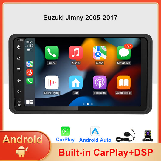 Android 13 Car Radio Auto DVD For Suzuki Jimny 2005-2017 Suzuki Sierra Chevrolet Mazda Multimedia Player Stereo Head Unit GPS Navigatio CPU WIFI