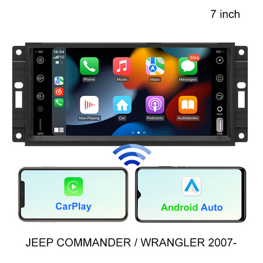 Android Car Radio Stereo Multimedia GPS Navigation For Jeep Compass Commander Grand Cherokee Wrangler Liberty DSP CarPlay AUTO