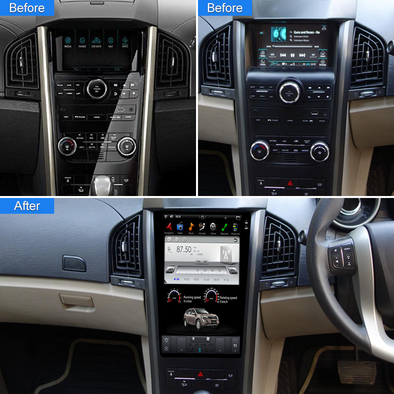 KSPIV 12.1" Tesla Style Screen For Mahindra XUV500 W6/W8 2011-2015 Android11 Car Radio Multimedia Video DVD Player Navigation GPS 2din