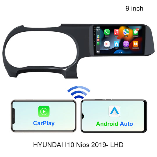 Android 10 Por HYUNDAI i10 Nios 2019 LHD Aŭta Radio Stereo Multimedia Navigado GPS Aŭta Radio Sterea Videoludilo DSP WIFI 4G