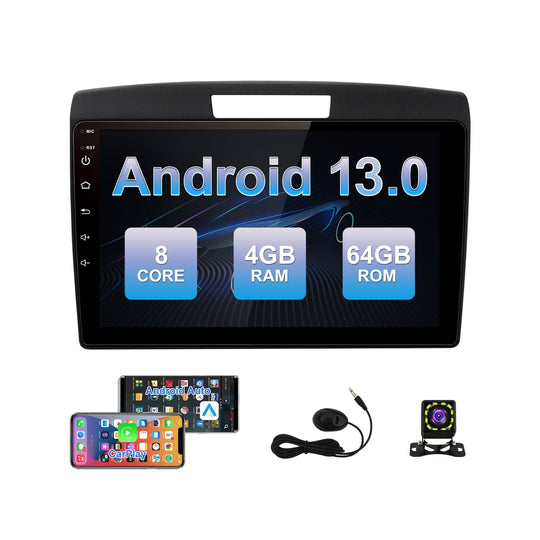 9 Inch Android 13 Car Stereo Full Touch For Honda CRV 2012-2015 Android Car Radio with Carplay Android Auto Multimedia Video Navigation Free HD Rear Camera