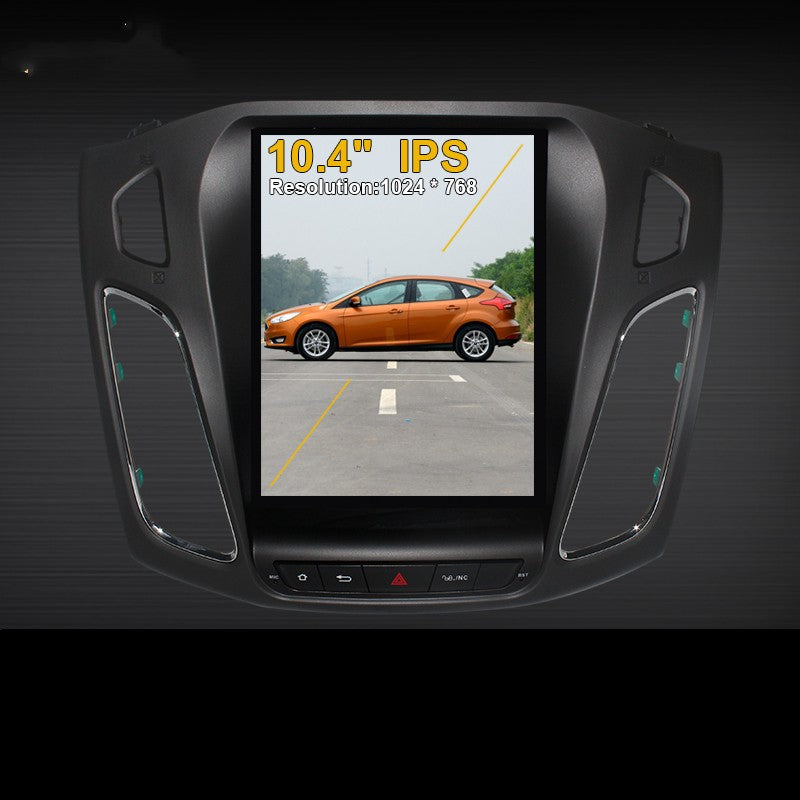 Android 10.4 coloj Tesla Stila Ekrano por Ford Focus 2012 2013 2014 2015 Aŭta Radio Stereo GPS-Naviga Subteno OBD2 Kun Carpaly Ĉefunuo