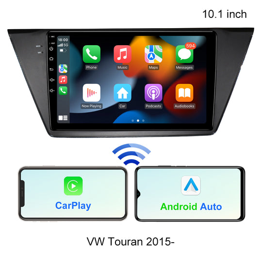 KSPIV 10.1 Inch Android 13 For VW Volkswagen Touran 2015 Car Radio ADAS Multimedia Autoradio Stereo WIFI SWC 4G RDS No 2din DSP