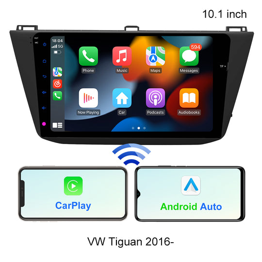 2Din 4G Android 11 Aŭta Radio Multimedia Videoludilo Por VW Volkswagen Tiguan 2016 Navigado GPS Ĉefunuo Carplay