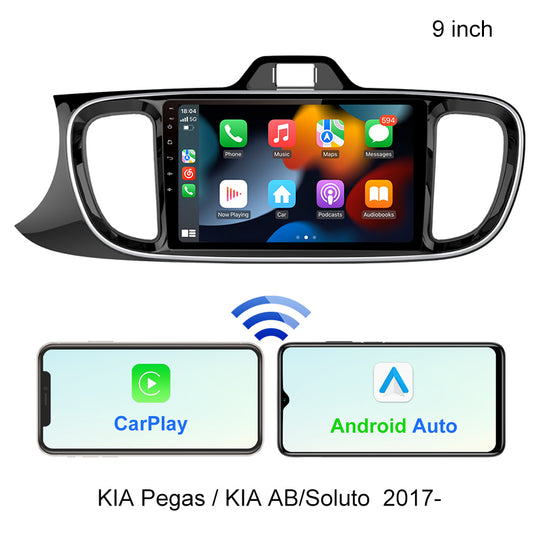 Android Car Radio for Kia Pegas/Kia AB/Soluto  2017 2 Din Multimedia 4G FM RDS WIFI GPS Navigation Stereo Carplay Auto Autoradio