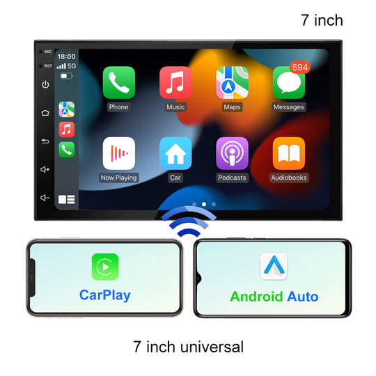 Universala 7 Cola Plurmedia Videoludilo CarPlay Android Aŭtomata Aŭto MP5 Ludilo 2Din Stereo Ricevilo Aŭta Radio