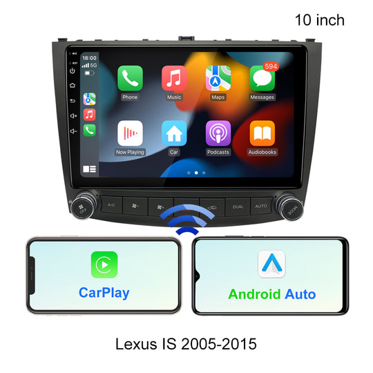 Android Car Stereo for Lexus IS 2005-2015 Carplay Radio GPS Navi Multimedia Wifi 10 Inch Touch Screen Headunit