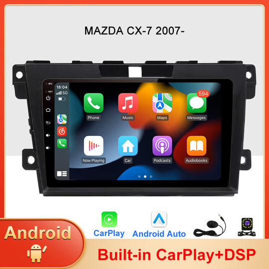 Android 13 radio For MAZDA CX-7 2007- Car stereo Multimedia Video Player carplay Auto GPS Navigation 2din no dvd