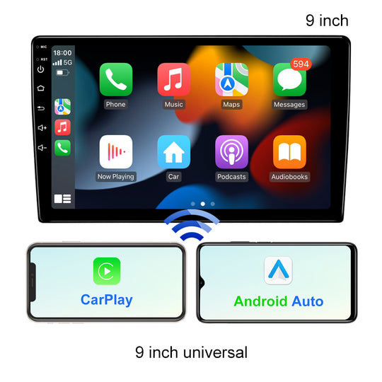 Qualcomm 2 Din 4G Android10 9 Cola Aŭta Plurmedia Videoludilo Universala Radio-In-Dash-Naviga Unuo kun WiFi/GPS/DSP