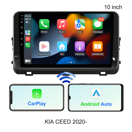 64G For KIA Ceed 2020 Car Multimedia Player Stereo Android Auto Audio Radio Tape Recorder GPS Navigation PX5 Head Unit