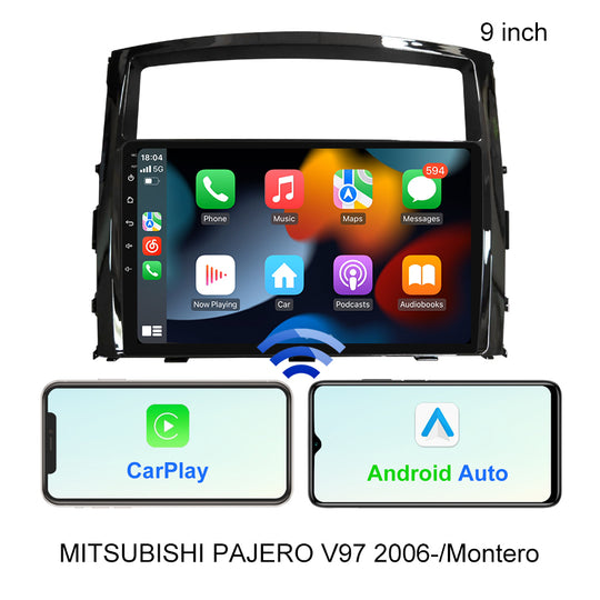 4G DSP Android 10 Por Mitsubishi Pajero V97 Aŭto Multimedia Video DVD-Ludilo GPS-Navigado Aŭtoradia Aŭdio Sterea Radio