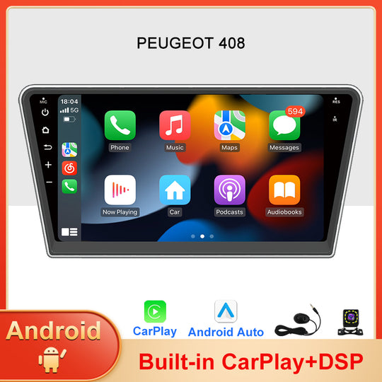 Android Car Radio For Peugeot 408  Multimedia Video Player Auto Stero Navigation GPS Carplay DSP Touch Screen
