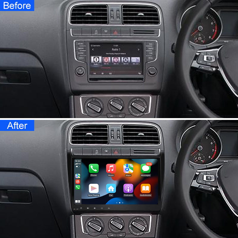 4G Carplay 2din Android 10 Aŭta Radio Multimedia Videoludilo GPS-Navigado Por Volkswagen VW Polo 2014 Ĉefunuo
