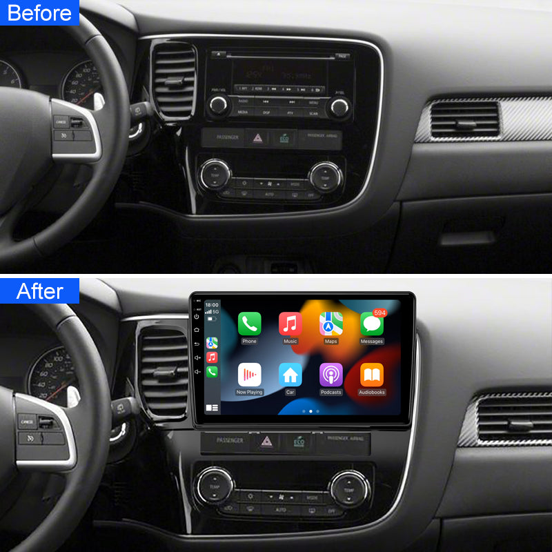 KSPIV 10.1 Inch Android 10 For Mitsubishi Outlander 2014 Car Radio Player Stereo Multimedia AHD Video Navigation GPS 4G