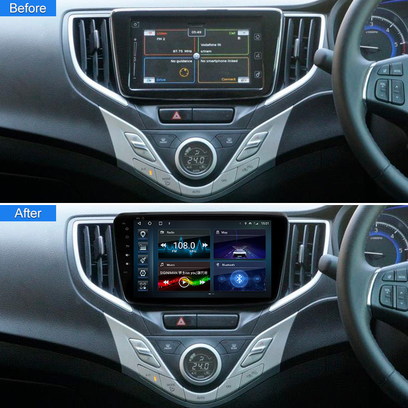 Android 13 For SUZUKI BALENO 2015-  Car Radio Stereo Multimedia Navigation GPS Video Player DSP Wireless Carplay Auto RDS
