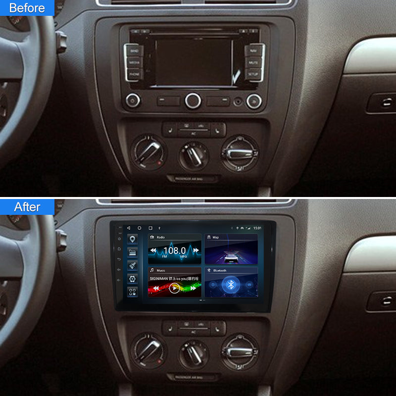 2 din Android For Volkswagen VW Polo Jetta Skoda Octavia Golf B6 V6 V7 Touran Car Radio Multimedia Player Carplay Auto GPS Navigation