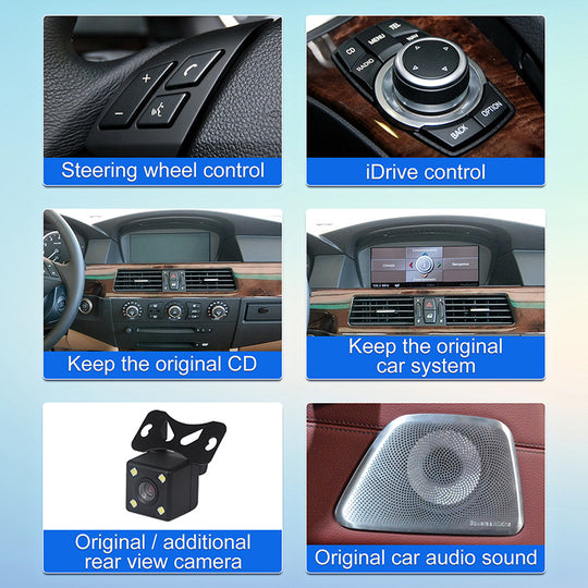 8.8 Inch Android Car Radio Touch Screen For BMW 5 Series E60 E61 BWM 3 Series E90 2009-2012 CCC CIC System GPS Stereo Carplay