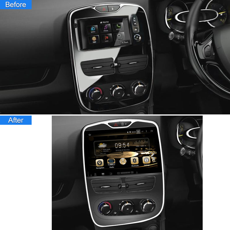 Android Car Radio for Renault Clio 2012- Manual AC Car Stereo Multimedia Screen Carplay Video Car Audio GPS 2 DIN Player