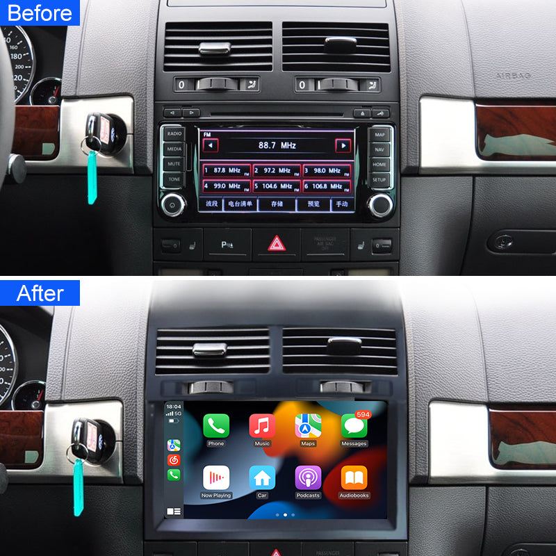 Android For Volkswagen VW Touareg 2002 - 2010 Car Radio Multimedia Navigation GPS Autoradio Player Stereo Carplay Monitor TV BT