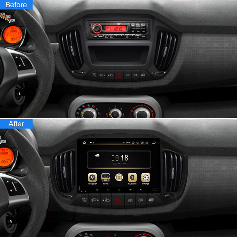 Android Aŭta Radio Por FIAT UNO 2014-/FIAT Multimedia Videoludilo Navigado Stereo GPS Carplay Aŭtomata 2din dvd