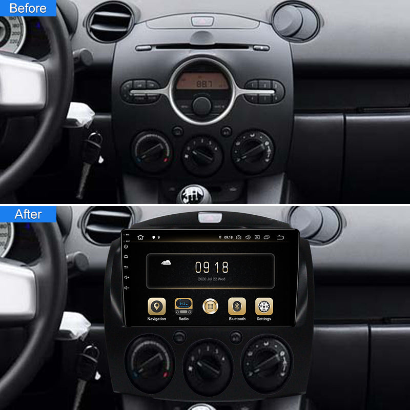 Android 11 For MAZDA 2 /Mazda2 Jinxiang / DE / Third generation 2007- Car Radio Multimedia Video Player DVD Player 2din 9" Headunit