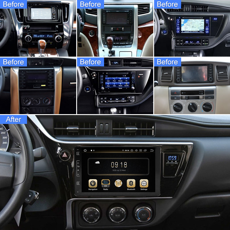 Android Car DVD Player For TOYOTA Alphard Fortuner INNOVA COROLLA COROLLA AURIS 2015- GPS WIFI Stereo Radio