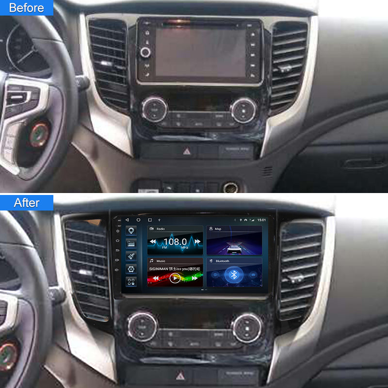 9" DSP Android 13 Carplay Car Radio For MITSUBISHI PAJERO Sport 2016-/L200 2016-  Multimedia Player GPS Navigation