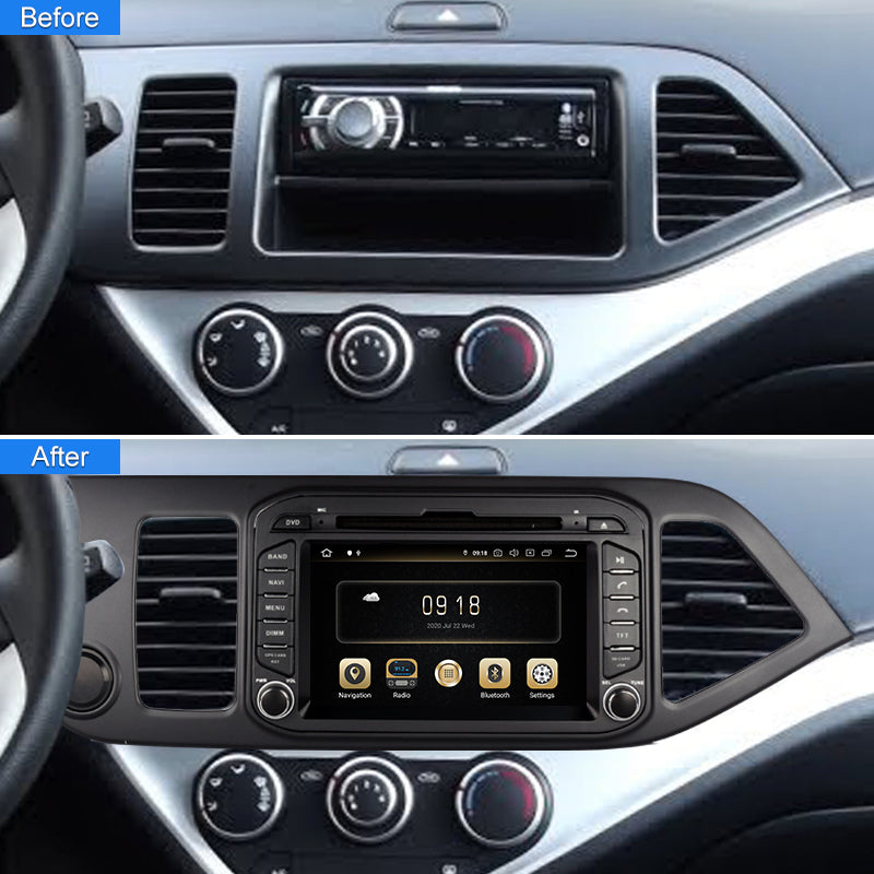 Android Car Radio For KIA Picanto Morning 2011- 2016 Multimedia Video Player GPS Navigation 4G Wireless Auto & Carplay Headunit