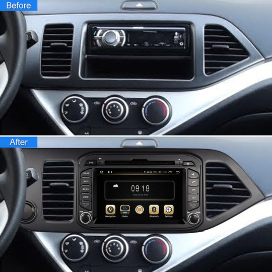 Android Car Radio For KIA Picanto Morning 2011- 2016 Multimedia Video Player GPS Navigation 4G Wireless Auto & Carplay Headunit