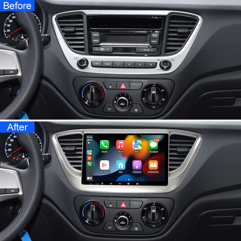 4G+64G 2DIN Android 10 Car Radio Multimedia Player Carplay Auto GPS navigation For Hyundai  Verna 2016