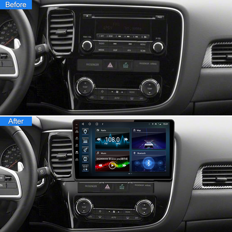 RHD Android 13 Car Radio For MITSUBISHI OUTLANDER 2014- Carplay Multimedia Player 2 Din GPS DVD Head Unit WIFI
