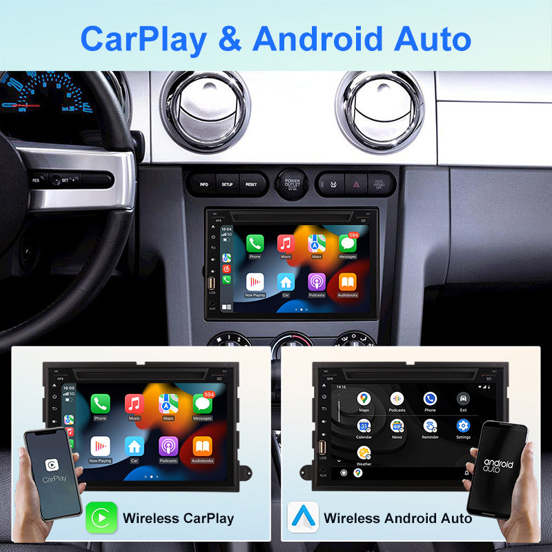 7" Android Car Video Player Radio GPS Navigation For Ford Fusion/Explorer/500/F150/Focus/Edge/Expedition/Mustang/Freestyle/ Escape, Mercury Montego/Mountaineer  Auto Stereo CarPlay