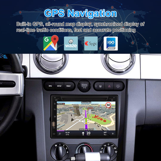 7" Android Car Video Player Radio GPS Navigation For Ford Fusion Explorer 500 F150 Focus Edge Expedition 2006-2009 Auto Stereo CarPlay