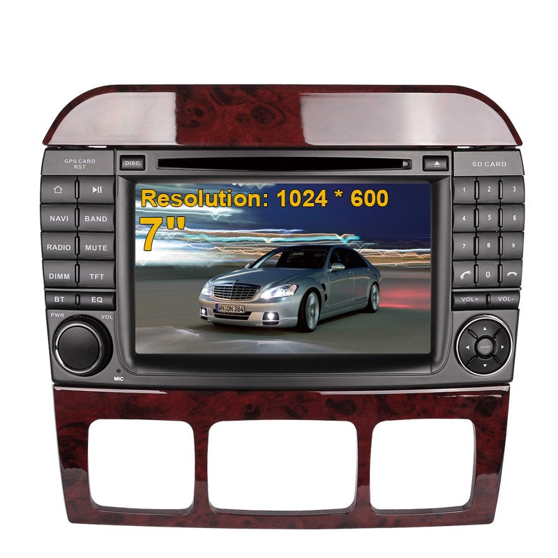 Android 10 Car GPS Navigation Screen for Benz S Class W220 1998-2005 2 Din 4+64G Car Radio Stereo Receiver Car Multimedia Palyer