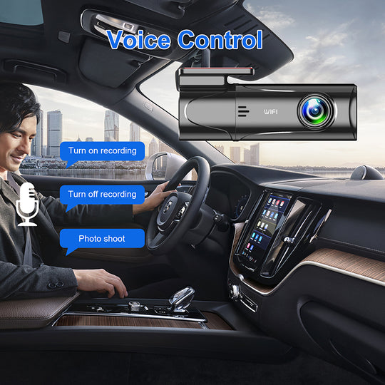 KSPIV 2K Dash Camera Car DVR In The Vehicle Video Recorder Emergency Voice Control Night Vision WiFi APP Smart Connect Monitor