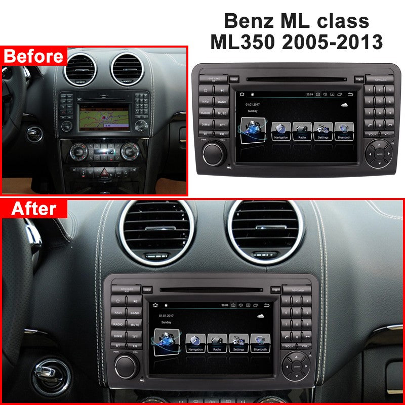 2 Din Car Radio Stereo Android 10 Multimedio for Benz ML class W164 X164 ML350 ML300 GL500 ML320 ML280 GL350 Autoradio Audio GPS