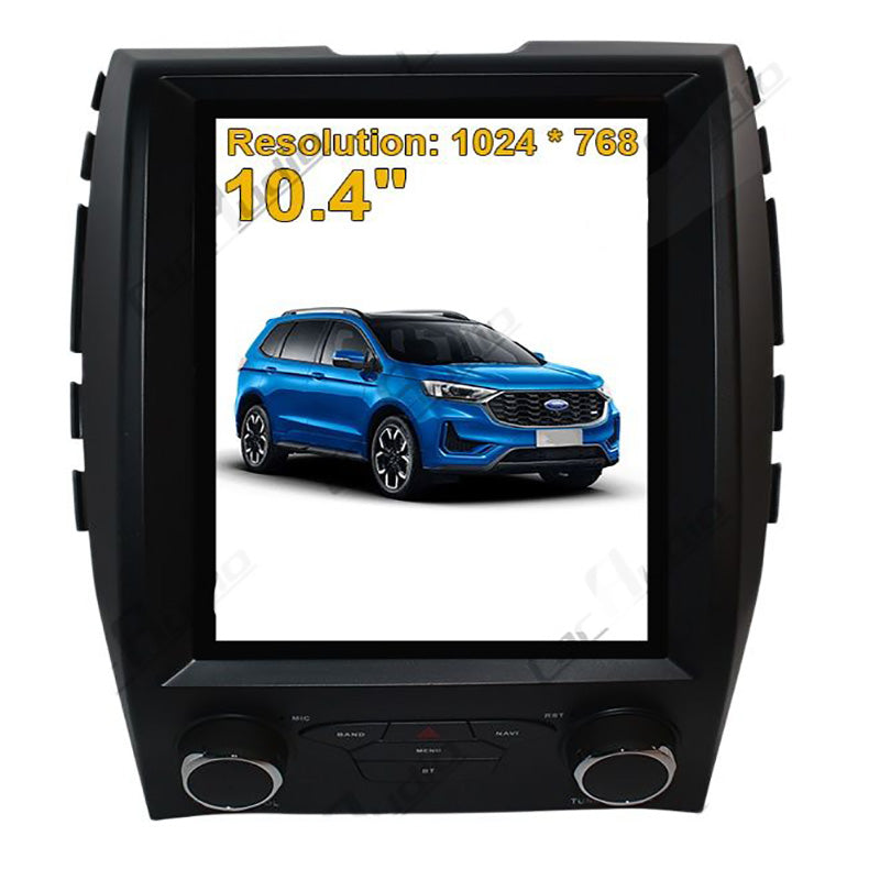KSPIV Android 11 Car Radio Multimedia Head Unit for Ford Edge 2015- Manual A/C Auto 10.4‘’ IPS Screen GPS Navigation Video Player