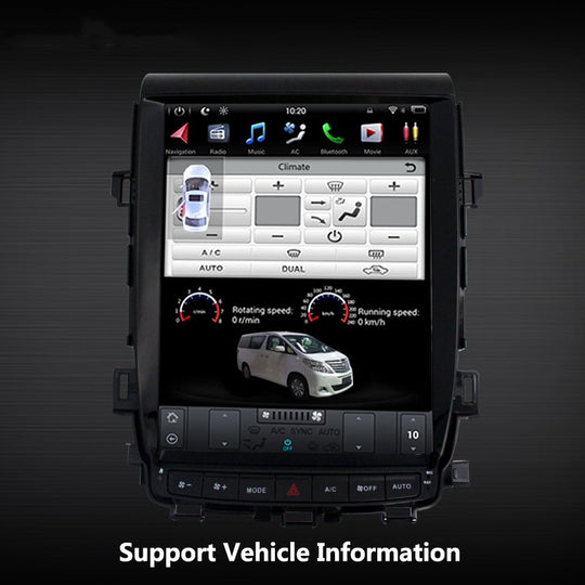 KSPIV Tesla Style Screen Car GPS Navigation for Toyota Alphard Vellfire 2007-13 Android 9 Head Unit Multimedia Car Radio Tape Player