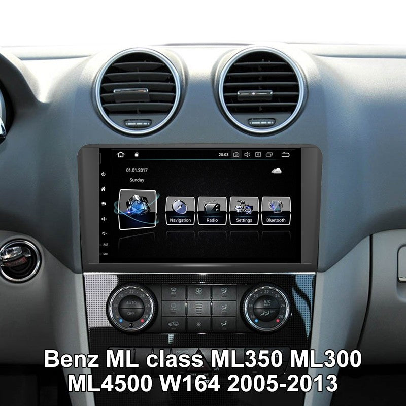 Android 9inch Car Radio for Mercedes-Benz GL ML CLASS W164 2005- Vehicle Multimedia Bluetooth Stereo Player 64G GPS Navigation