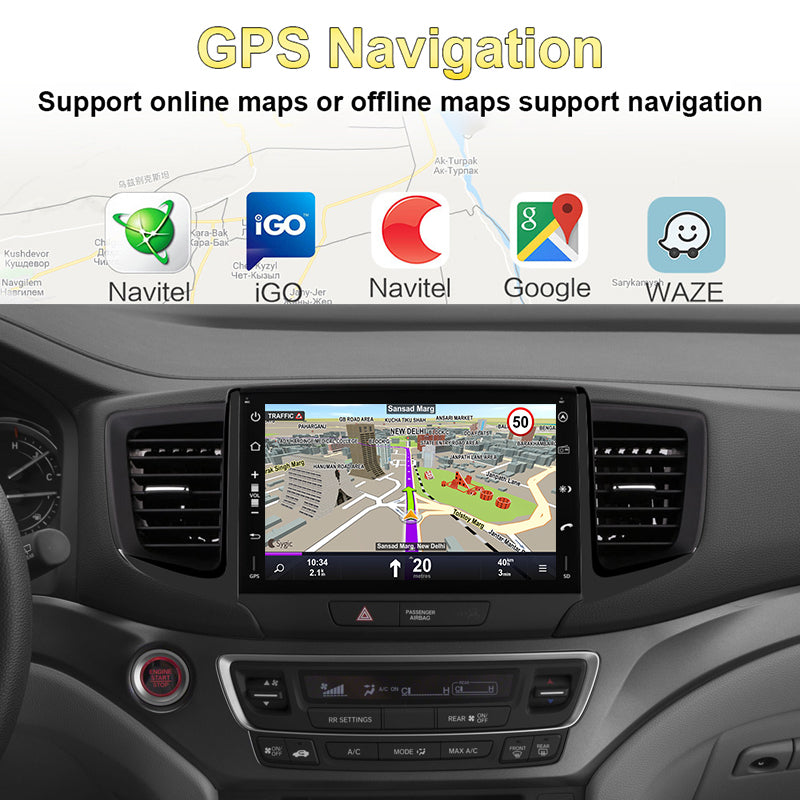 Android Aŭta GPS-Radio Por Honda PILOT 2015- CarPlay Auto LTE WiFi DAB DSP Stereo Ĉefunuo