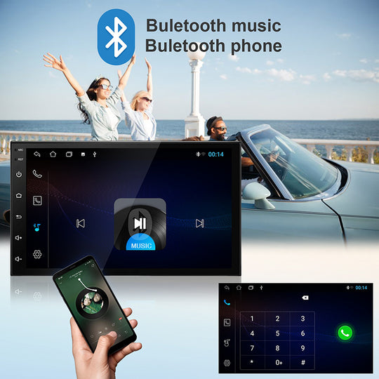 Android Universal 7 Inch Car Multimedia Player 2 Din Bluetooth Receiver In-Dash Navigation Unit with WiFi/GPS/DSP