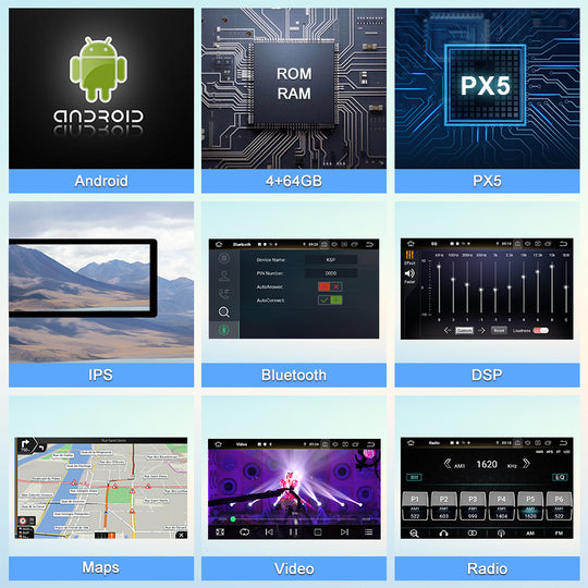 7“ Car Radio  Carplay Android Auto Multimedia Player HD Touch Screen FM AUX Input Bluetooth MirrorLink Universal Autoradio