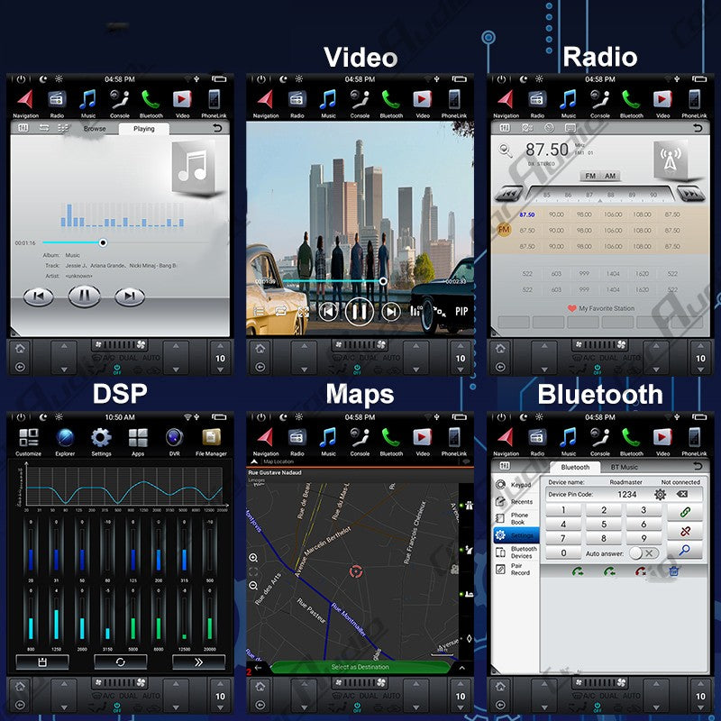 KSPIV Android 11 Vertical Screen Car GPS Navigation For Isuzu D-Max / Isuzu MU-X / Isuzu V-Cross 2012- AUTO A/C Multimedia Video Player