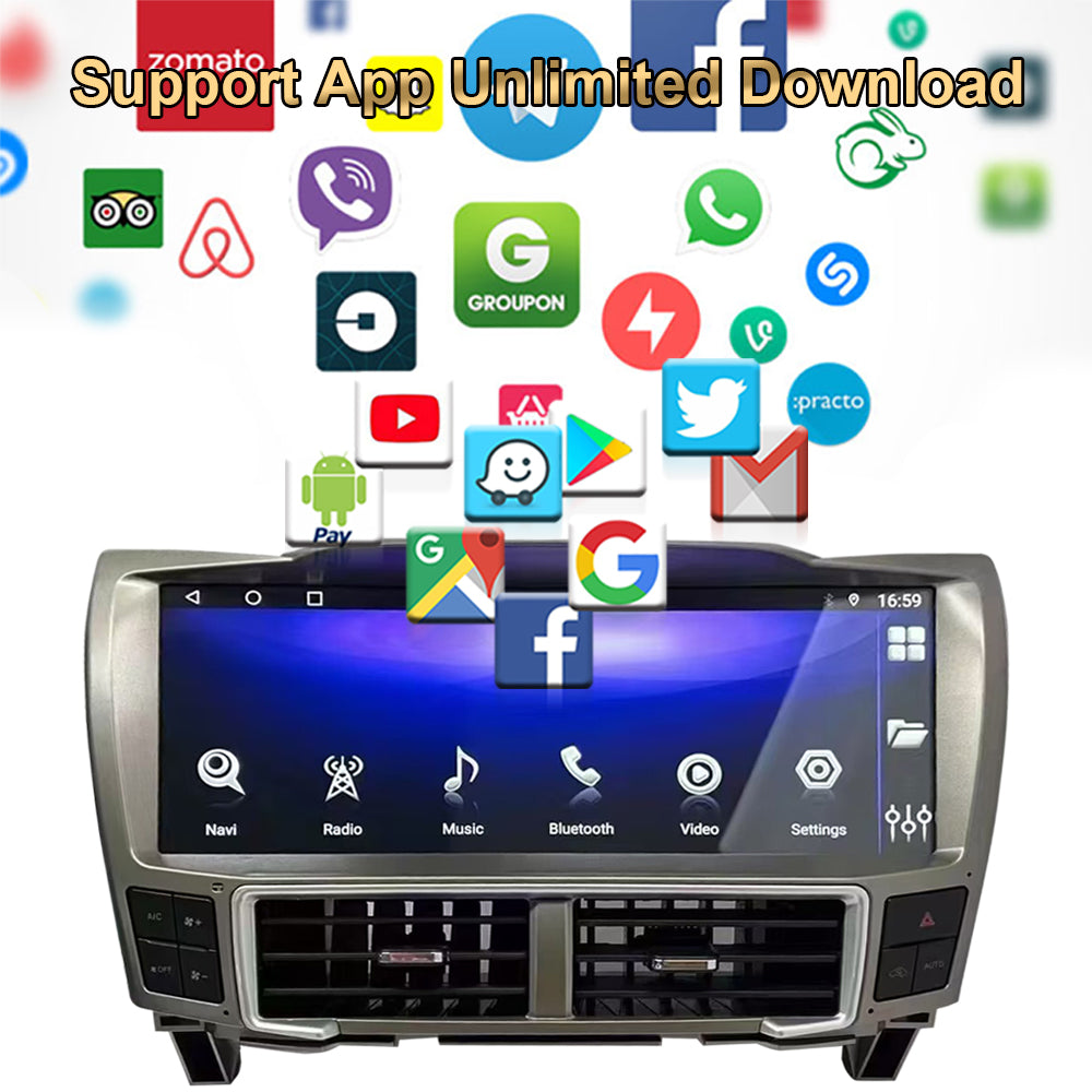 Android 12 Car Radio for Lexus RX330 350 2002-2007 Touch Screen Smart Multimedia Player 8-Core GPS Navigation Carplay Headunit